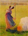 femme brûlant du bois Camille Pissarro